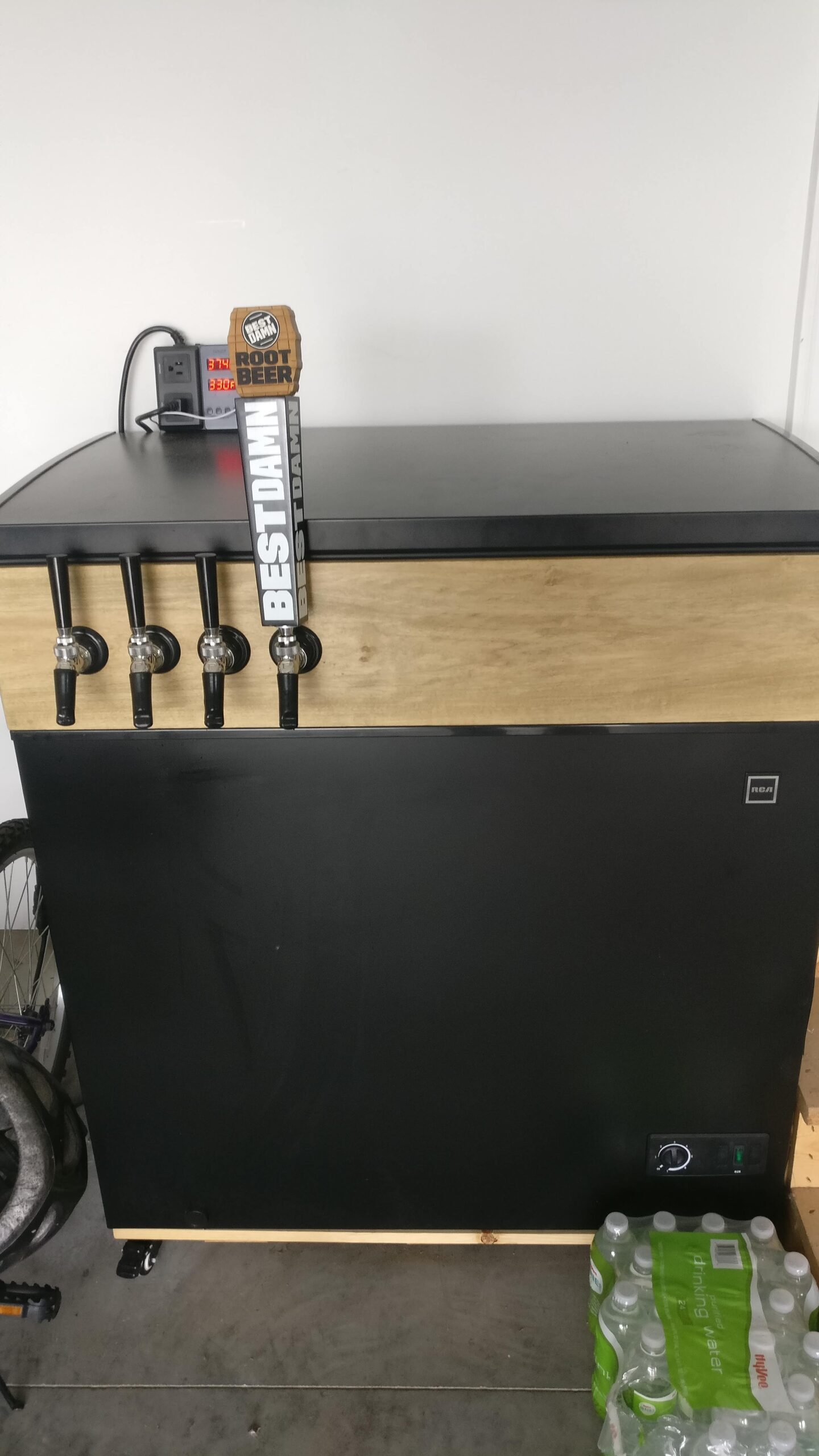 Building a 4 tap kegerator with a chest freezer