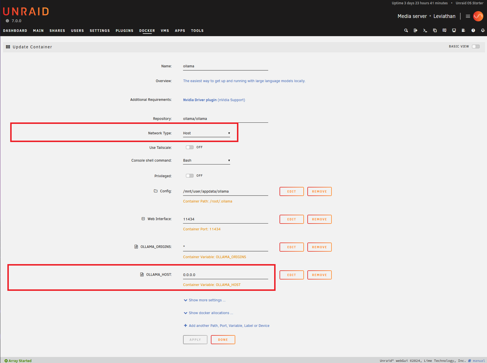 Self Host your own ChatGPT (Chatbot) alternative with Unraid and Ollama.