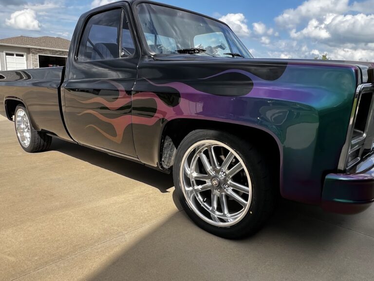 1979 Chevy C10 front angle view